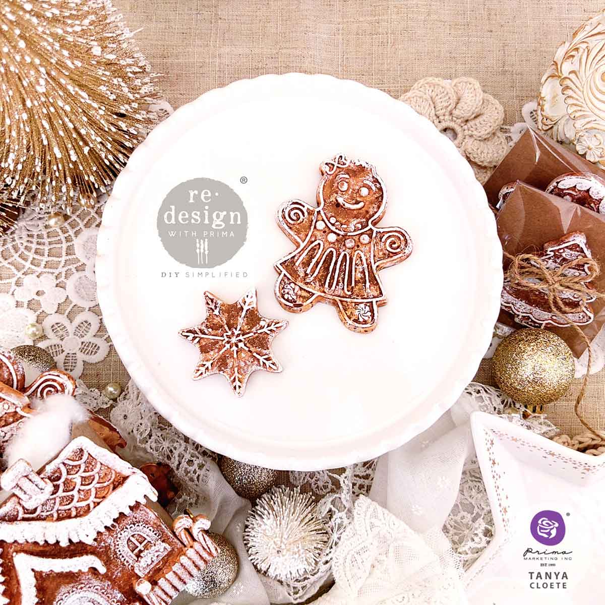 Decor Moulds® – Festive Gingerbread Treats – 1 pc, 5″x8″x8mm