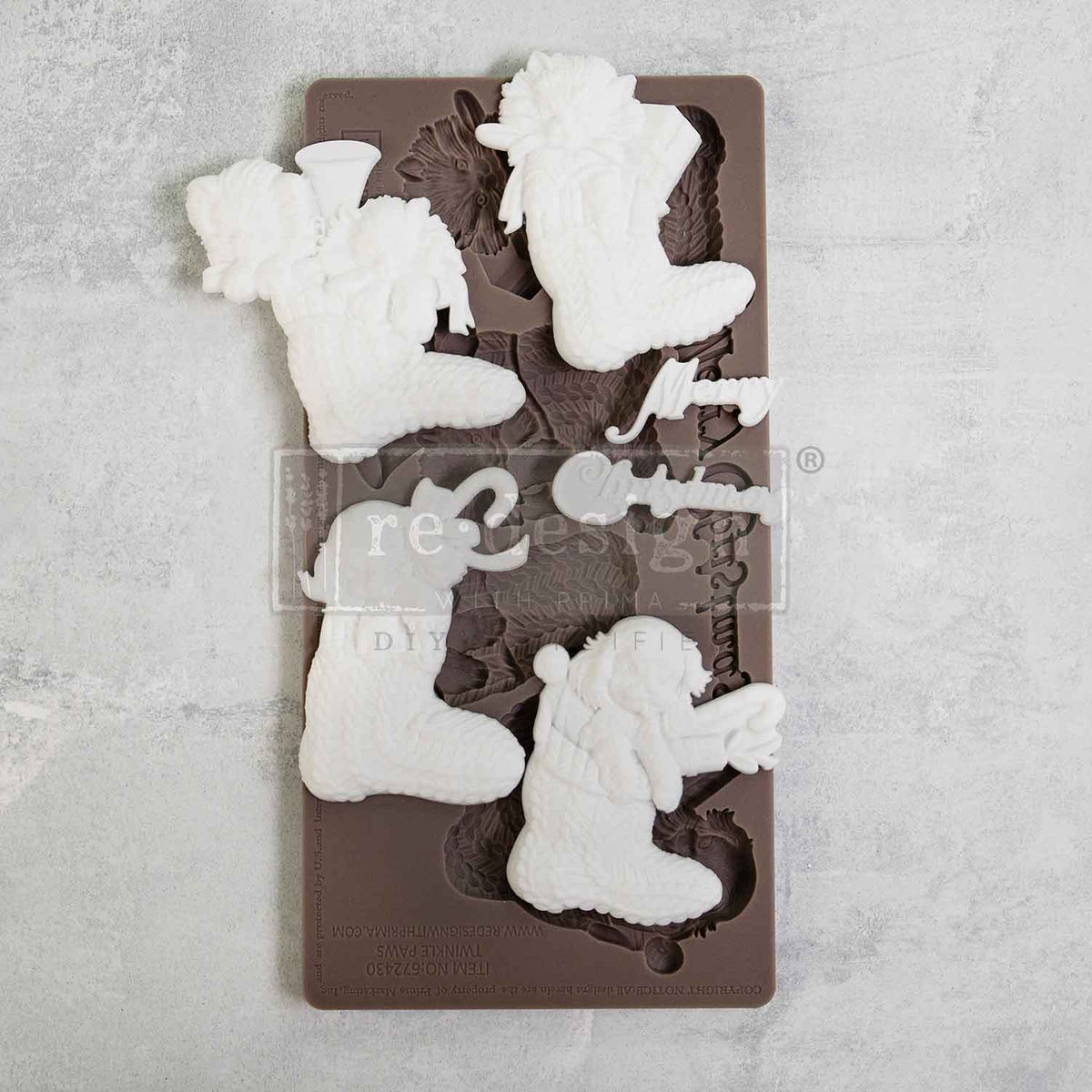 Decor Moulds® – Twinkle Paws – 1 pc, 5″x10″x8mm