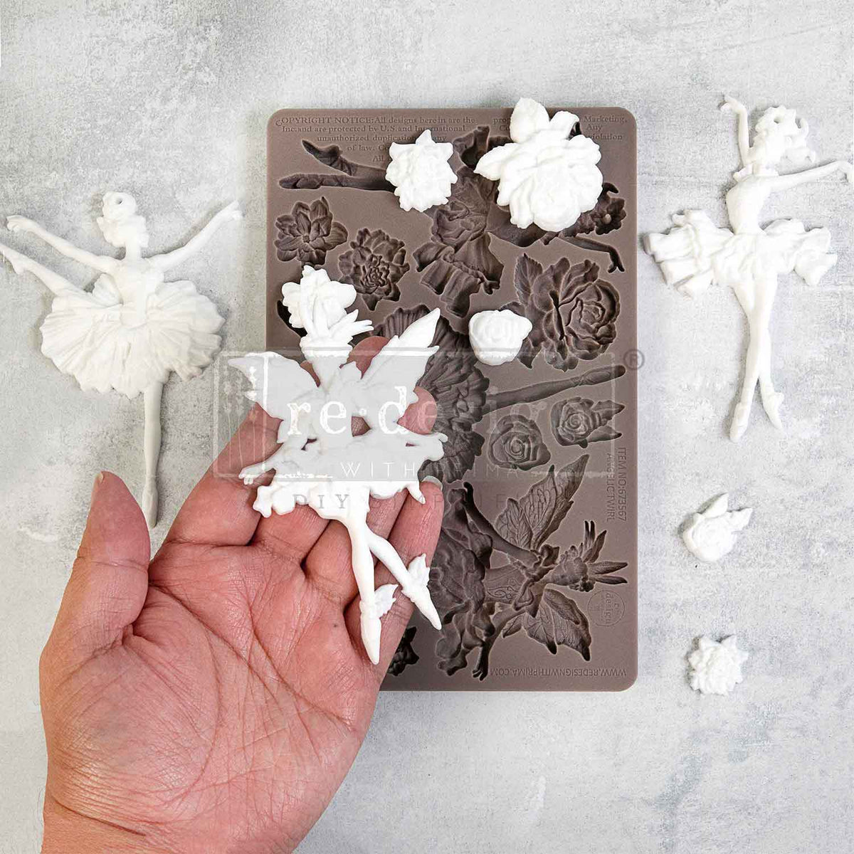 Decor Moulds® – Angelic Twirl – 1 pc, 5″x8″x8mm