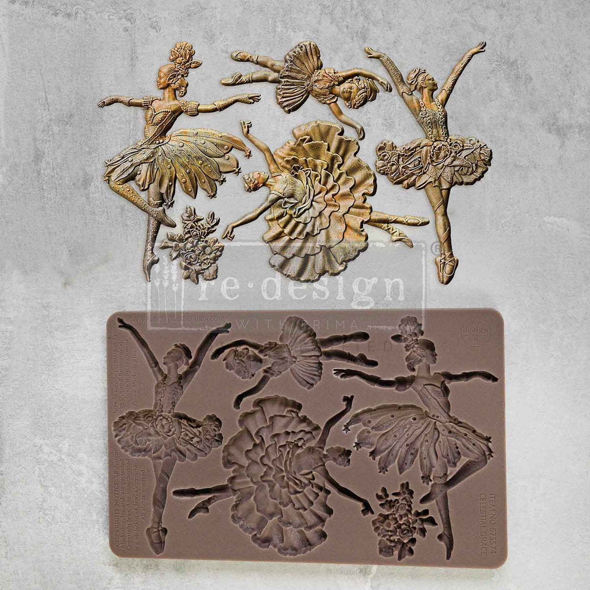 Decor Moulds® – Celestial Grace – 1 pc, 5″x8″x8mm