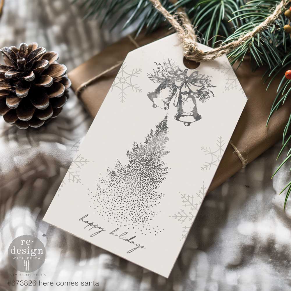 Decor Clear Stamp – Here Comes Santa – 8.5″x11″