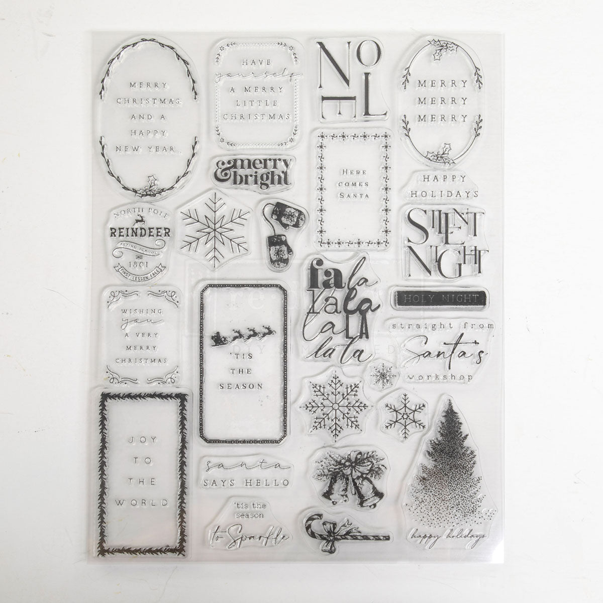 Decor Clear Stamp – Here Comes Santa – 8.5″x11″