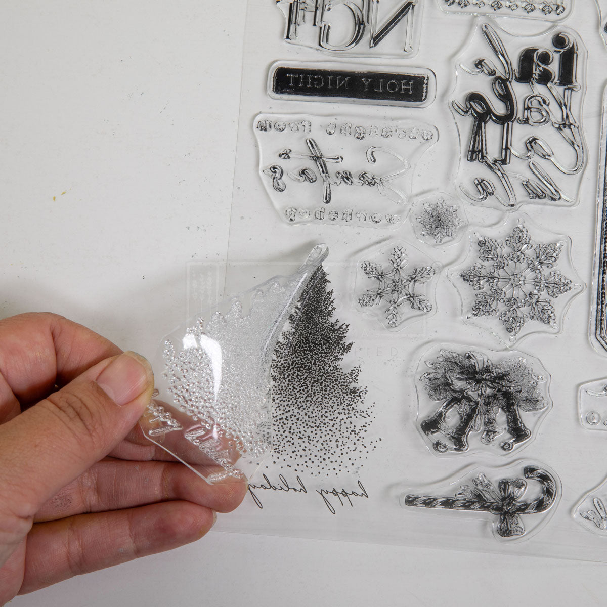 Decor Clear Stamp – Here Comes Santa – 8.5″x11″