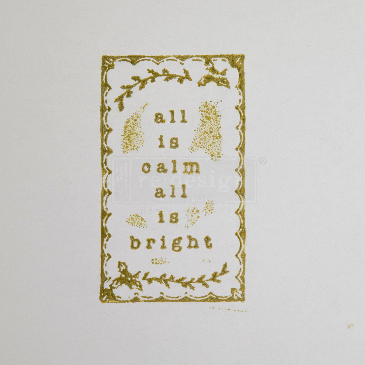 Decor Clear Stamp – Holly Jolly – 8.5″x11″