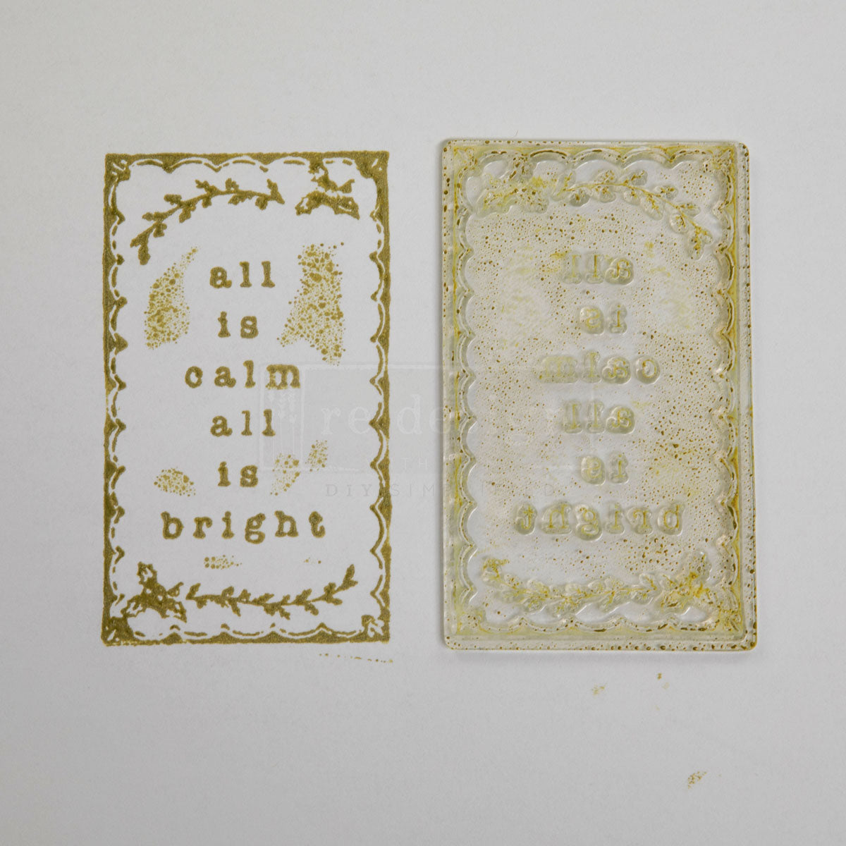 Decor Clear Stamp – Holly Jolly – 8.5″x11″