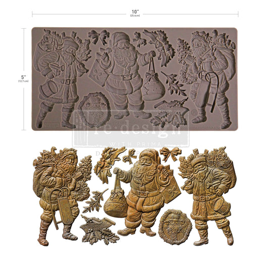 Decor Moulds® – Santa's Holiday Cheer – 1 pc, 5″x10″x8mm