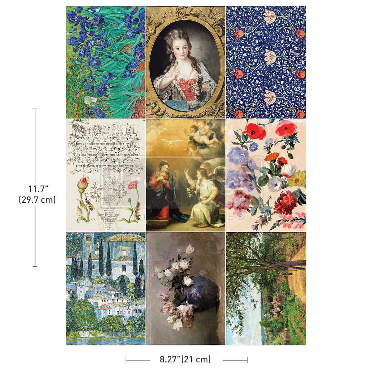 A4 Transfer – The Painted Legacy – 1 sheet, 8.3″x11.7″
