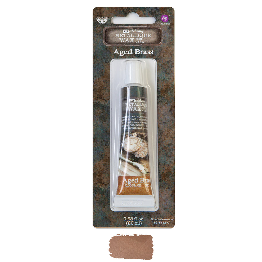 Art Alchemy Metallique Wax – Aged Brass – 0.68oz (20ml)