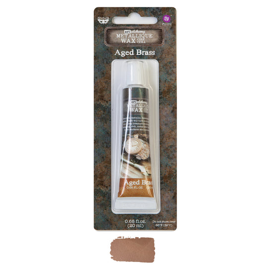 Art Alchemy Metallique Wax – Aged Brass – 0.68oz (20ml)