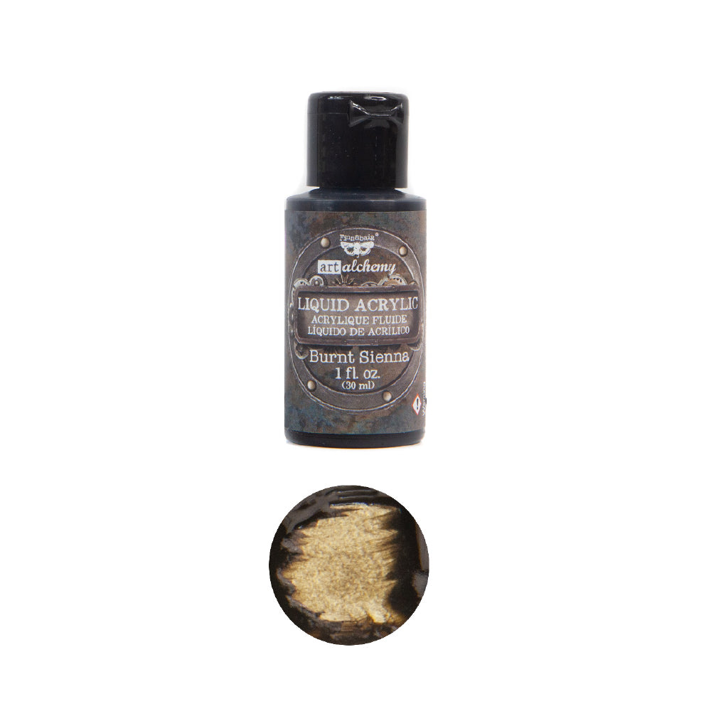 Art Alchemy Liquid Acrylic Paint – Burnt Sienna – 1fl.oz (30ml)