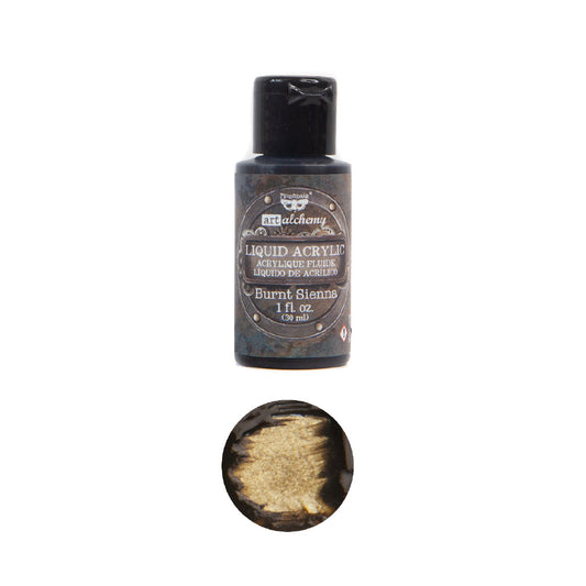 Art Alchemy Liquid Acrylic Paint – Burnt Sienna – 1fl.oz (30ml)
