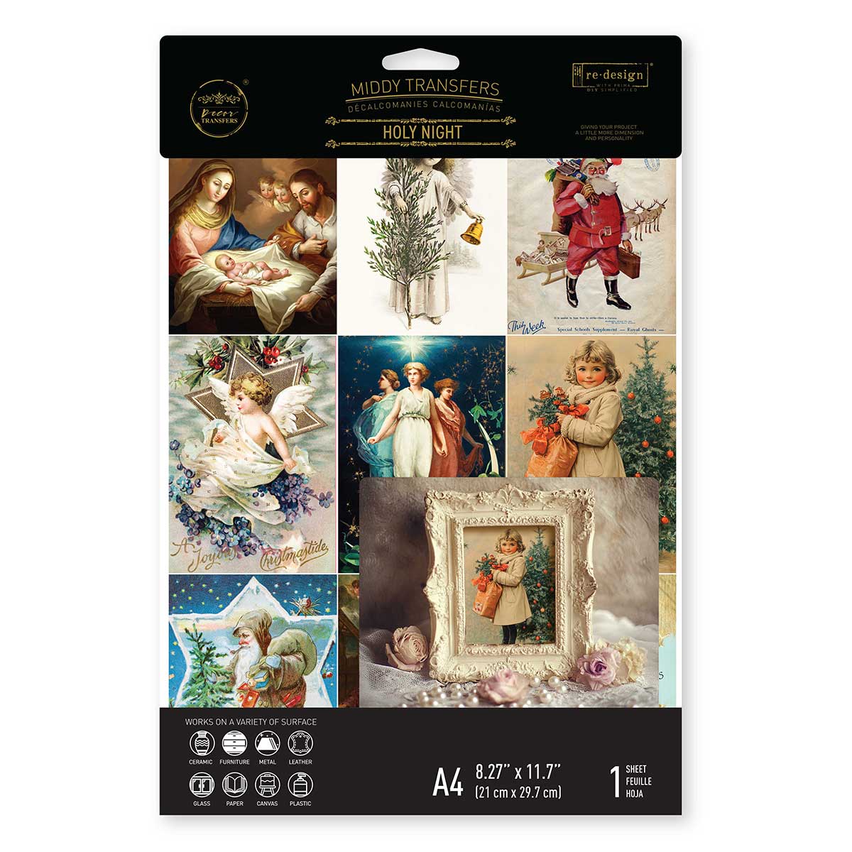 A4 Transfer – Holy Night – 1 sheet, 8.3″x11.7″