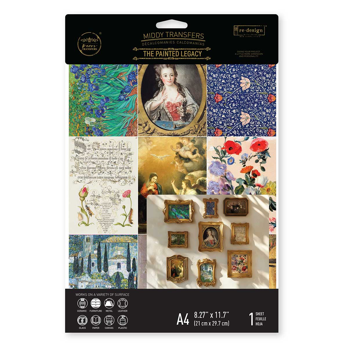 A4 Transfer – The Painted Legacy – 1 sheet, 8.3″x11.7″