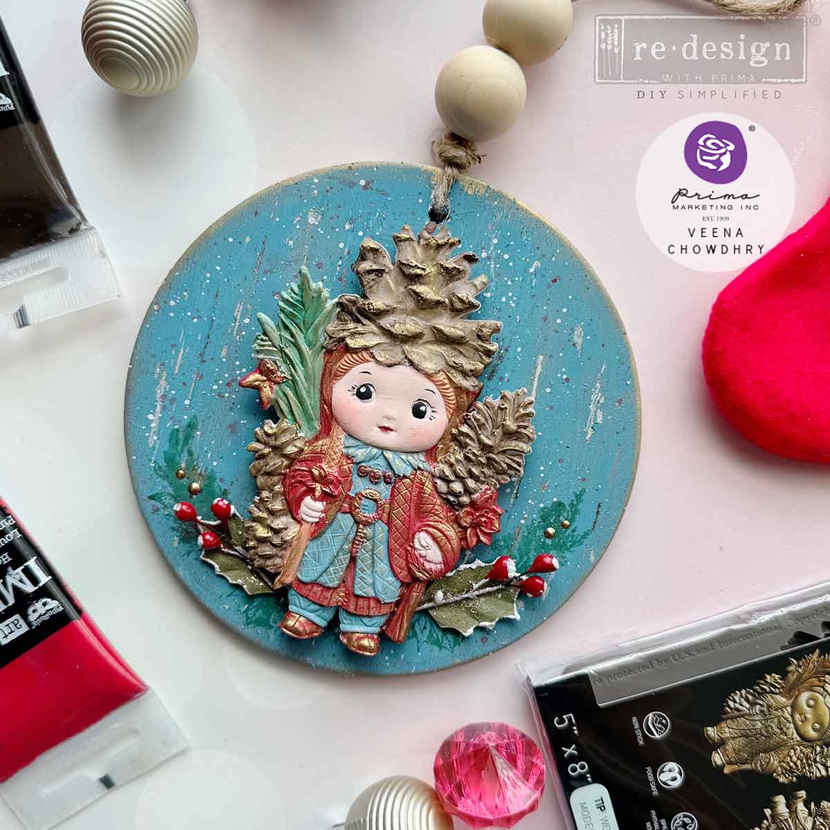 Decor Moulds® – Pinecone Dolls – 1 pc, 5″x8″x8mm