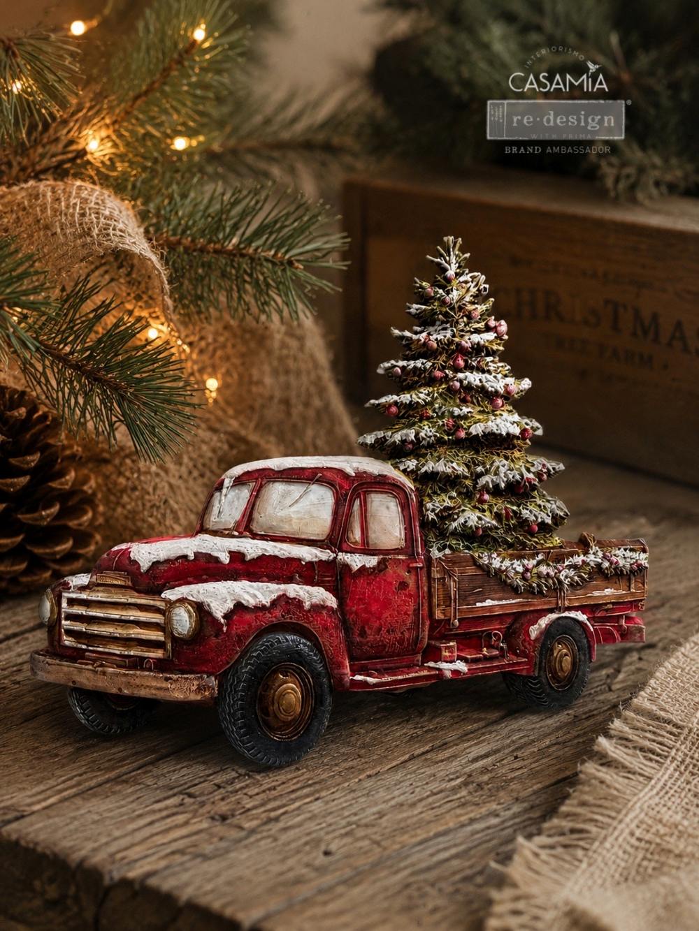 Decor Moulds® – Country Christmas Delivery – 1 pc, 5″x8″x8mm