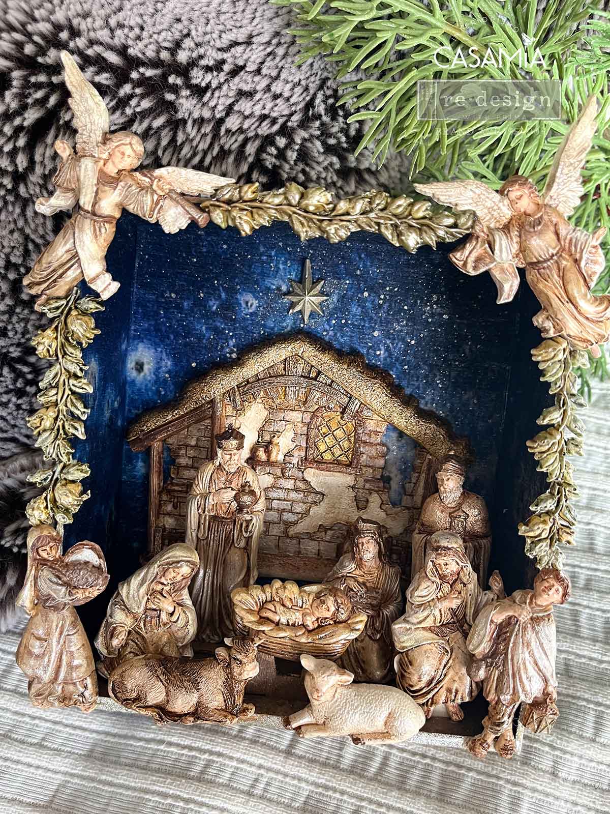 Decor Moulds® – Holy Night Nativity – 1 pc, 5″x10″x8mm