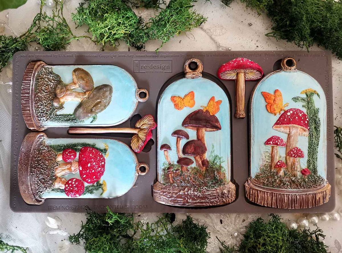 Decor Moulds® – Enchanted Shroom – 1 pc, 5″x10″x8mm