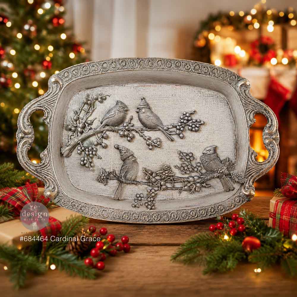 PRE-ORDER Decor Moulds® – Cardinal Grace – 1 pc, 5″x8″x8mm