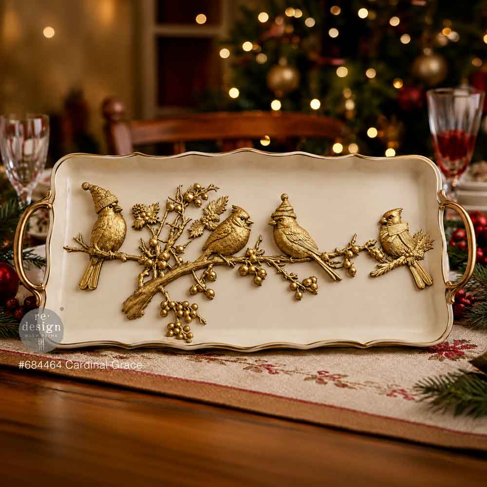 PRE-ORDER Decor Moulds® – Cardinal Grace – 1 pc, 5″x8″x8mm