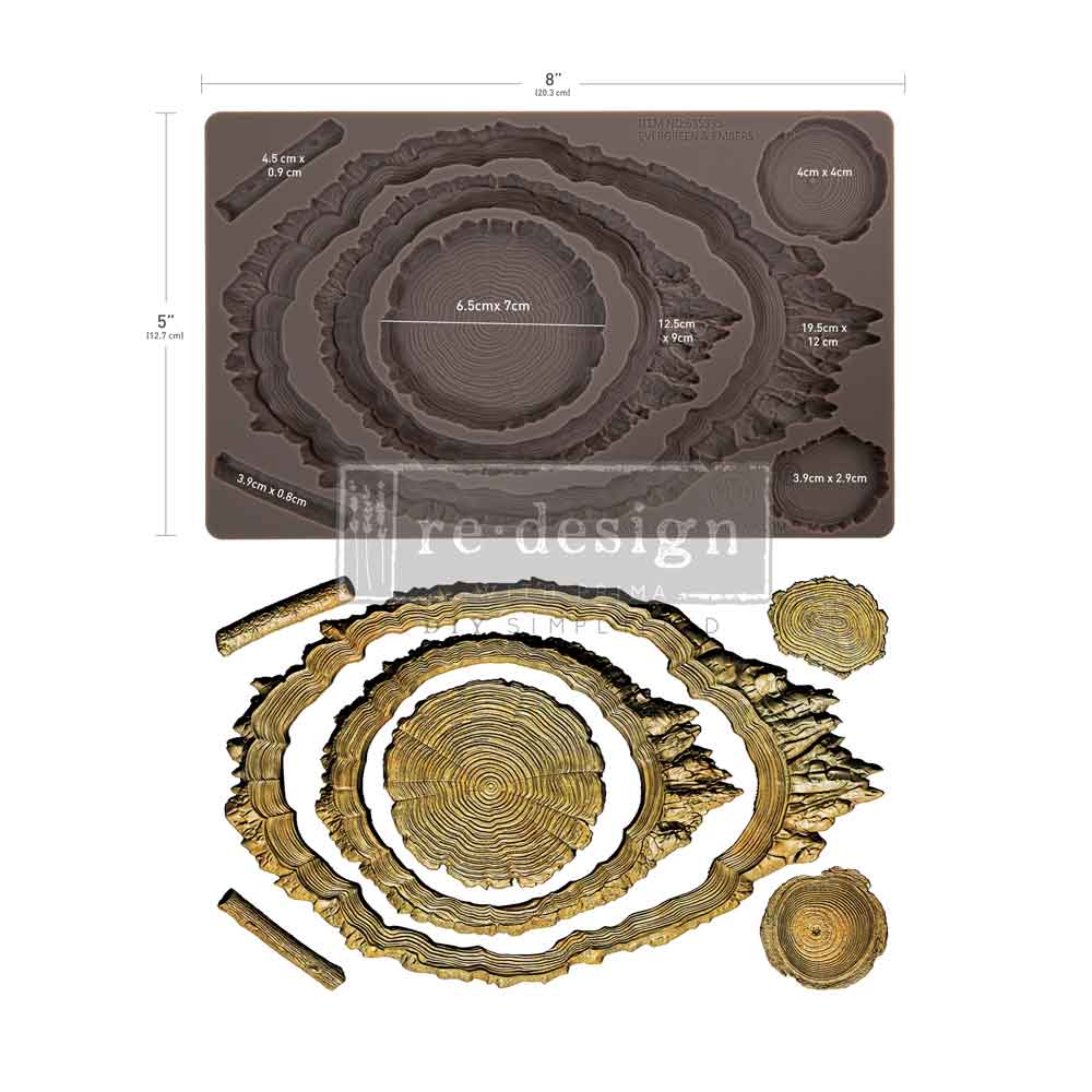 Decor Moulds® – Evergreen & Embers – 1 pc, 5″x8″x8mm
