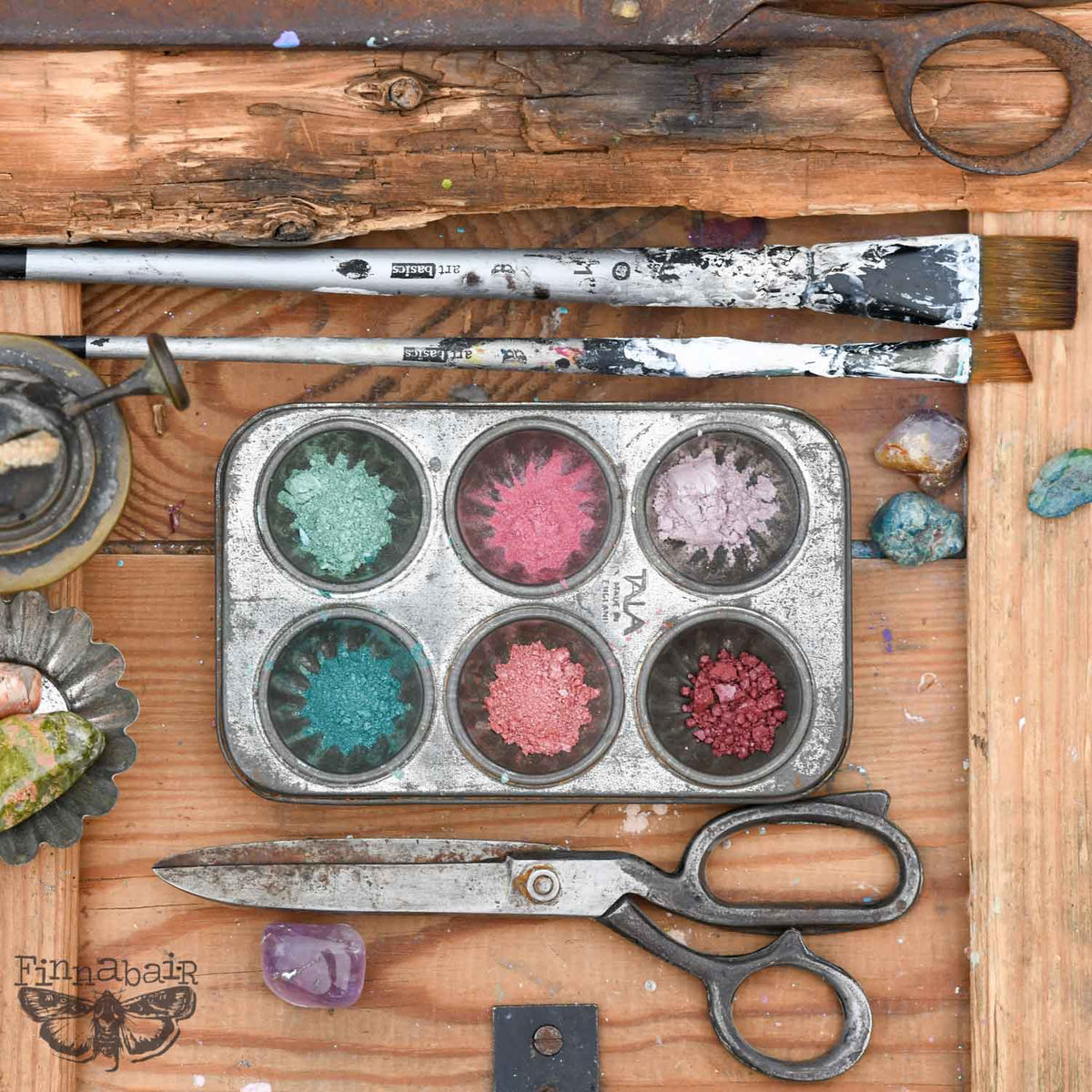 Art Ingredients – Mica Powder Set – Vintage Roses – 6 x 7g