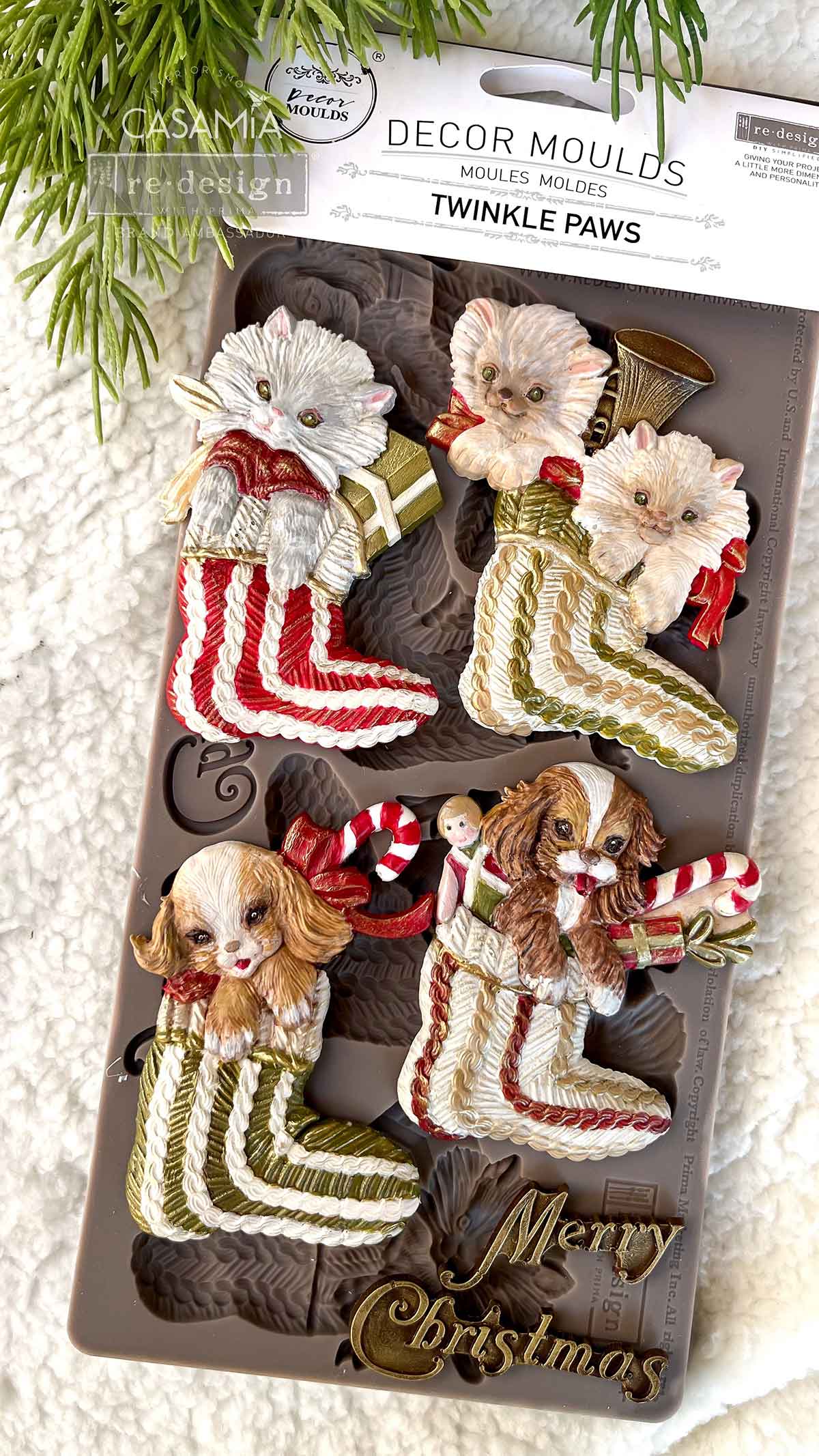 Decor Moulds® – Twinkle Paws – 1 pc, 5″x10″x8mm