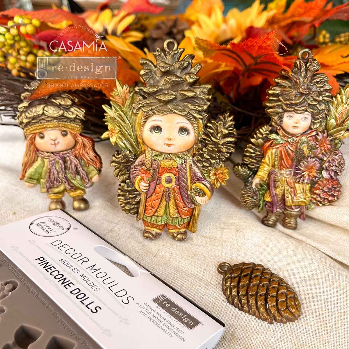 Decor Moulds® – Pinecone Dolls – 1 pc, 5″x8″x8mm