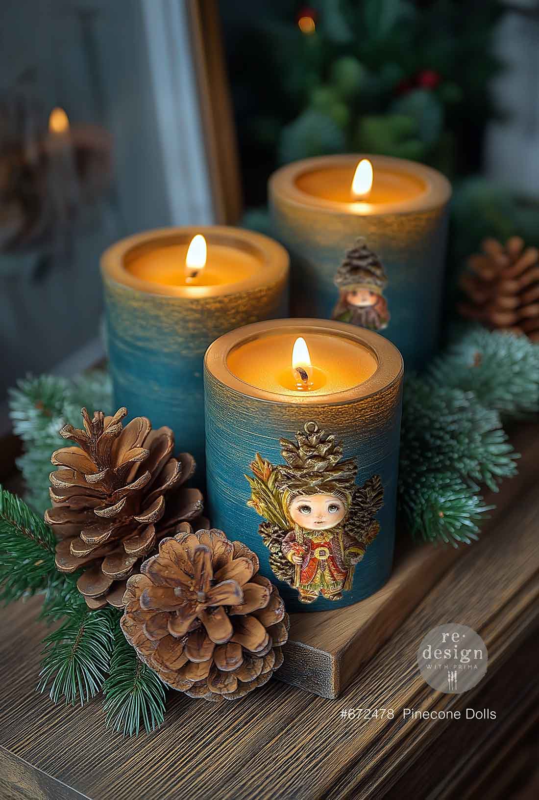 Decor Moulds® – Pinecone Dolls – 1 pc, 5″x8″x8mm